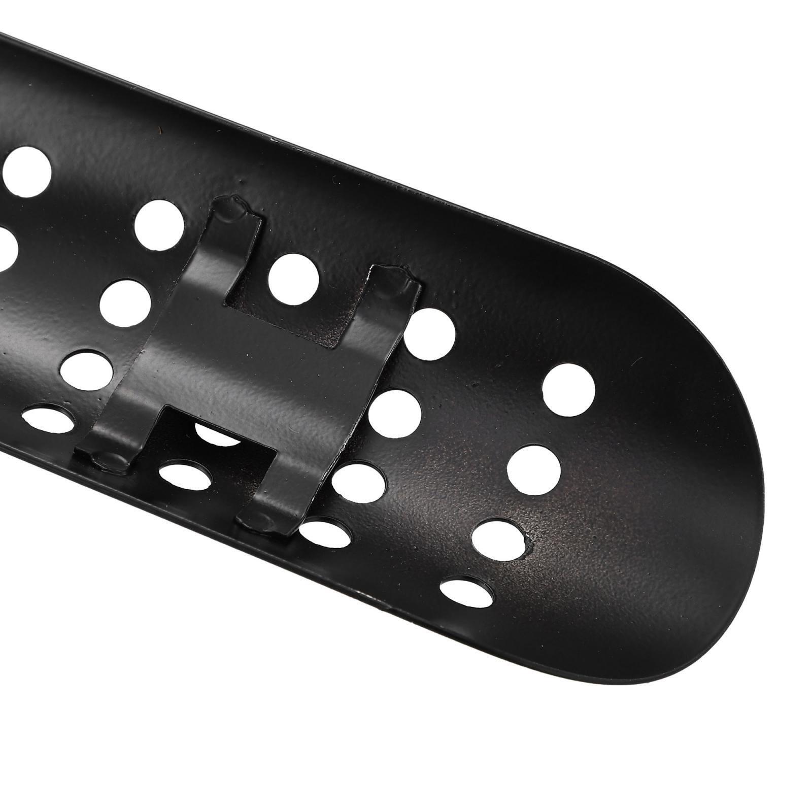 Stainless Steel Motorcycle Exhaust Hole Heat Shield with 90-110mm Clamp Black - Fresh Stock Dated February 2026