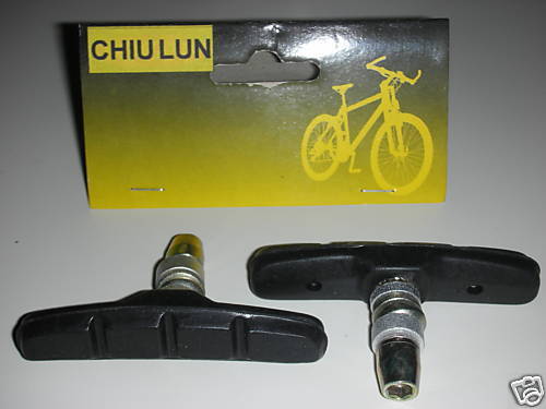 NEW BIKE BICYCLE BMX MTB V BRAKE SHOE PAD PAIR - Fresh Stock Dated February 2026