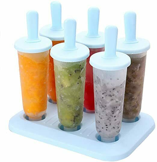 3 Sets Ice Pop Molds Ice Pop Maker with Funnel and Brush, 3 Colors - Fresh Stock Dated February 2026