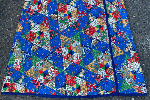 Vintage 60's Meadowbank Aline Free Wrap Quilted Maxi Skirt Preppy Boho Size SM - Fresh Stock Dated February 2026