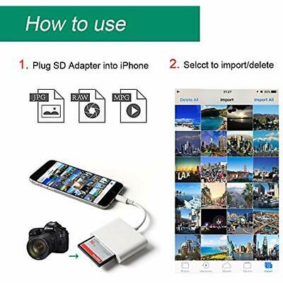 DenicMic SD CF Card Reader For IPhone IPad TF Memory Adapter Digital Camera Game - Fresh Stock Dated February 2026