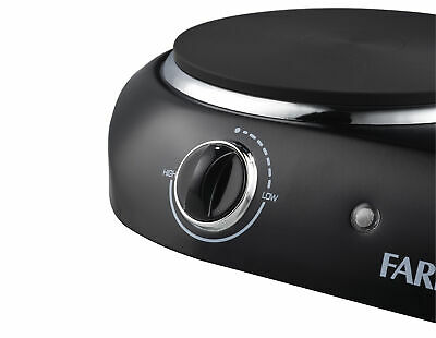 Estufa Electrica Doble Portatil 1800W Placa de Cocina 2 Quemadores Negro Ligero - Fresh Stock Dated December 2025