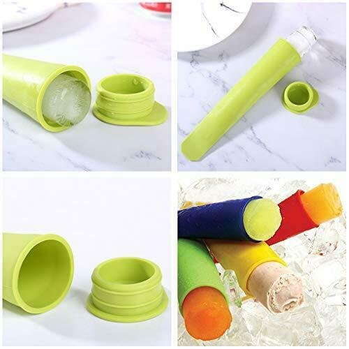 8 Pack Silicone Popsicle Molds Small Ice Pop Molds Reusable Ice Cream Molds Hom - Fresh Stock Dated February 2026