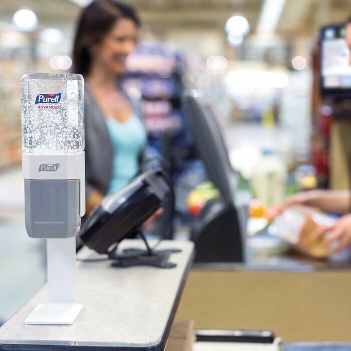 1Purell ES1 Dispenser Starter Kit (4424-D6) With 450ml Gel Refill Included - Fresh Stock Dated February 2026