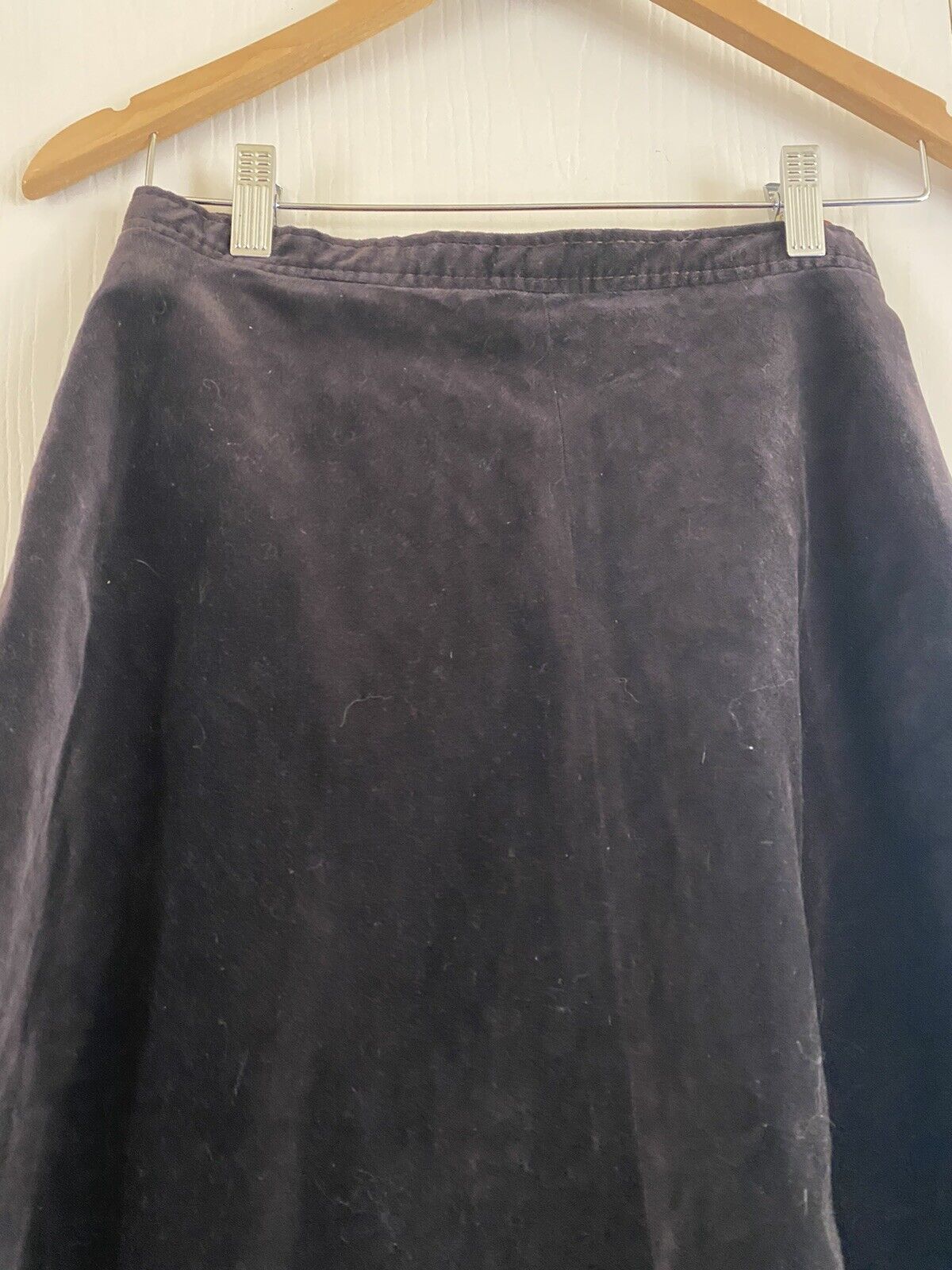 Vintage Made In France High waist Edwardian Velvet A line 60s midi skirt xs - Fresh Stock Dated March 2026