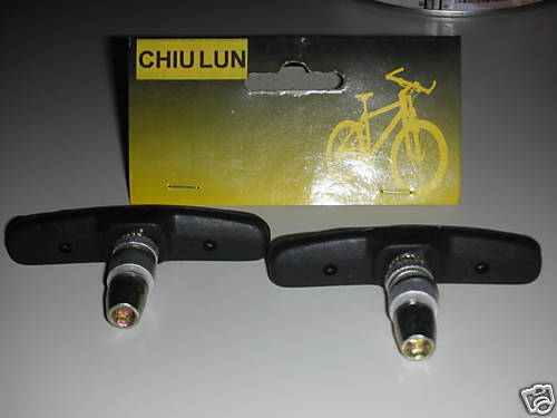 NEW BIKE BICYCLE BMX MTB V BRAKE SHOE PAD PAIR - Fresh Stock Dated February 2026