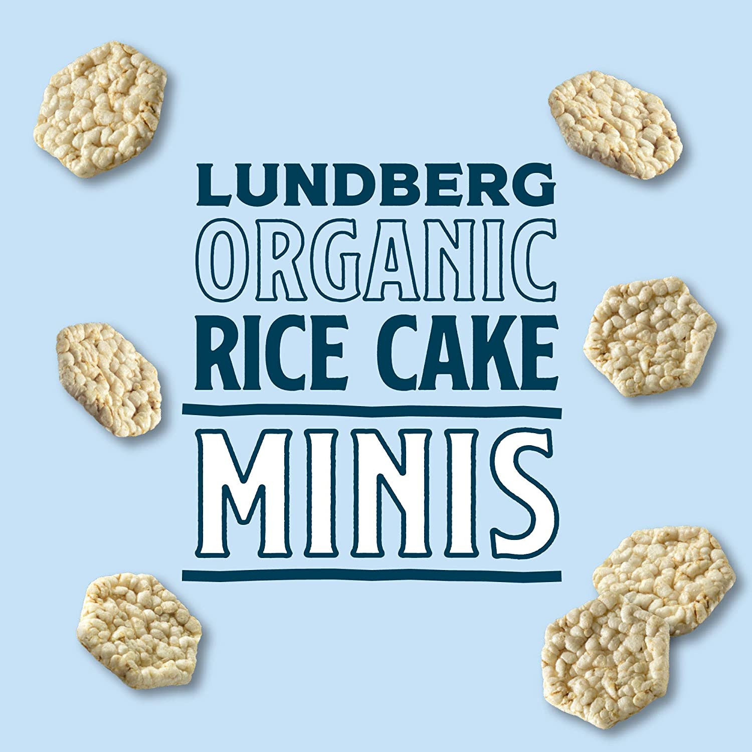 Organic Rice Cake Minis Sea Salt, 5 Oz (Pack of 6) Gluten-Free Vegan Healthy Sna - Fresh Stock Dated February 2026