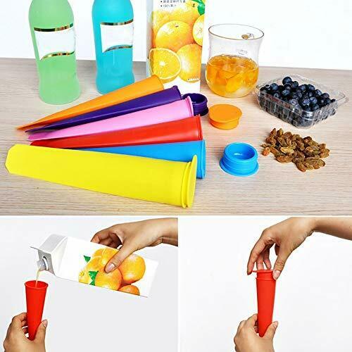 8 Pack Silicone Popsicle Molds Small Ice Pop Molds Reusable Ice Cream Molds Hom - Fresh Stock Dated February 2026