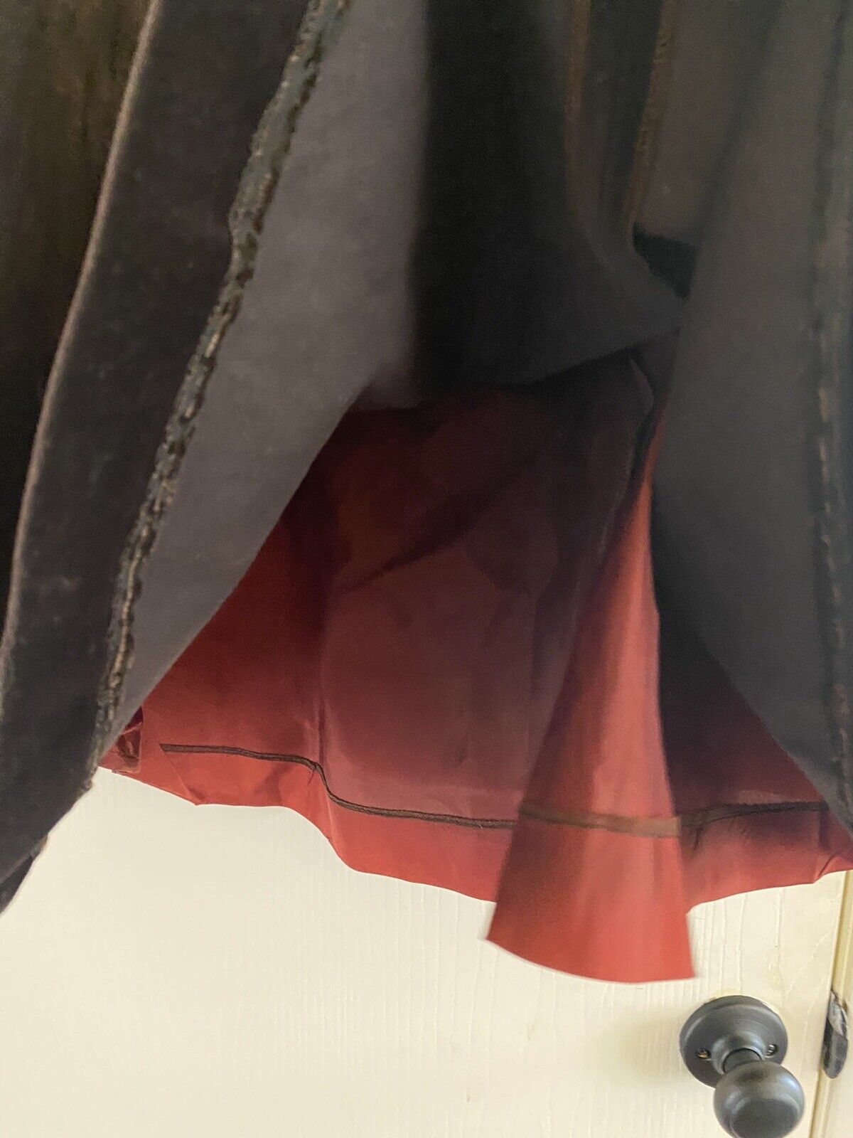 Vintage Made In France High waist Edwardian Velvet A line 60s midi skirt xs - Fresh Stock Dated March 2026