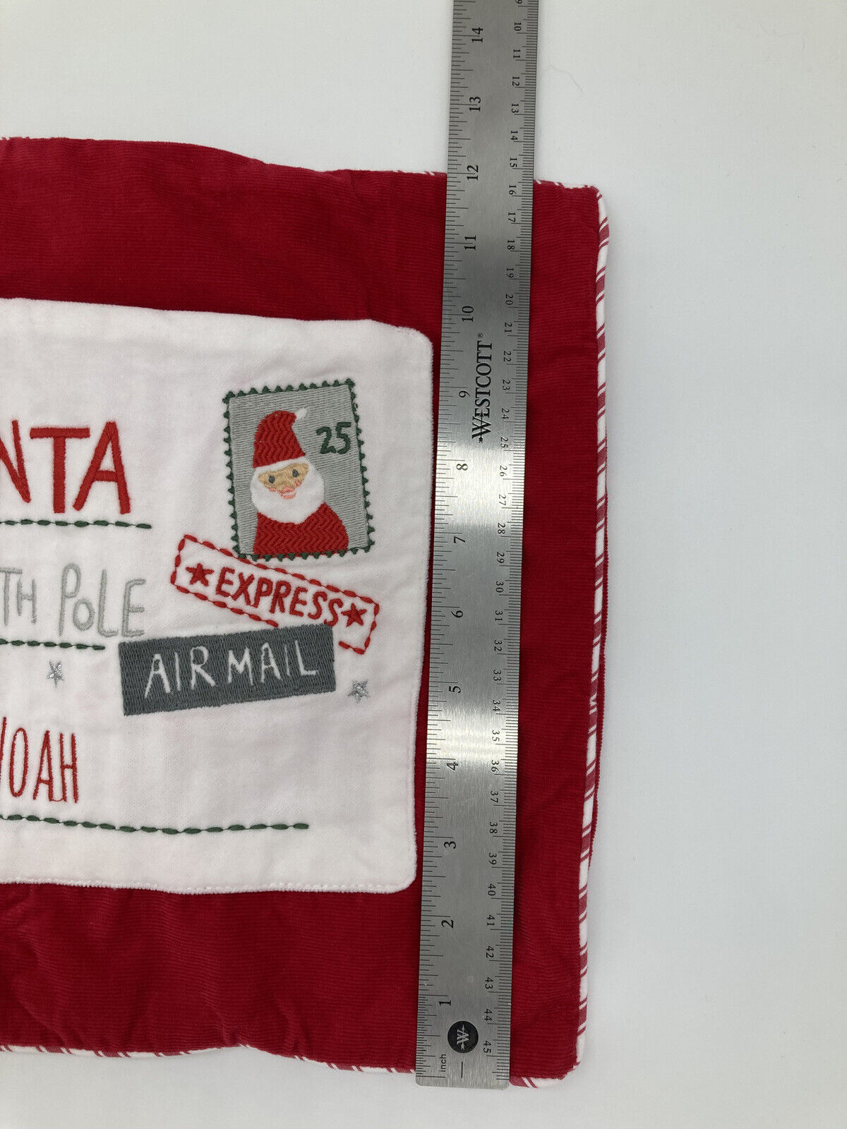 Pottery Barn Kids Letter to Santa Sham NOAH mono 2021 - Fresh Stock Dated February 2026