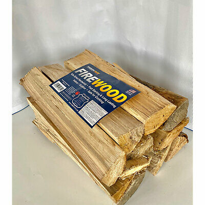 TimberTote Natural Hardwood Mix Fire Log Firewood Bundle for Fireplace & Firepit - Fresh Stock Dated December 2025