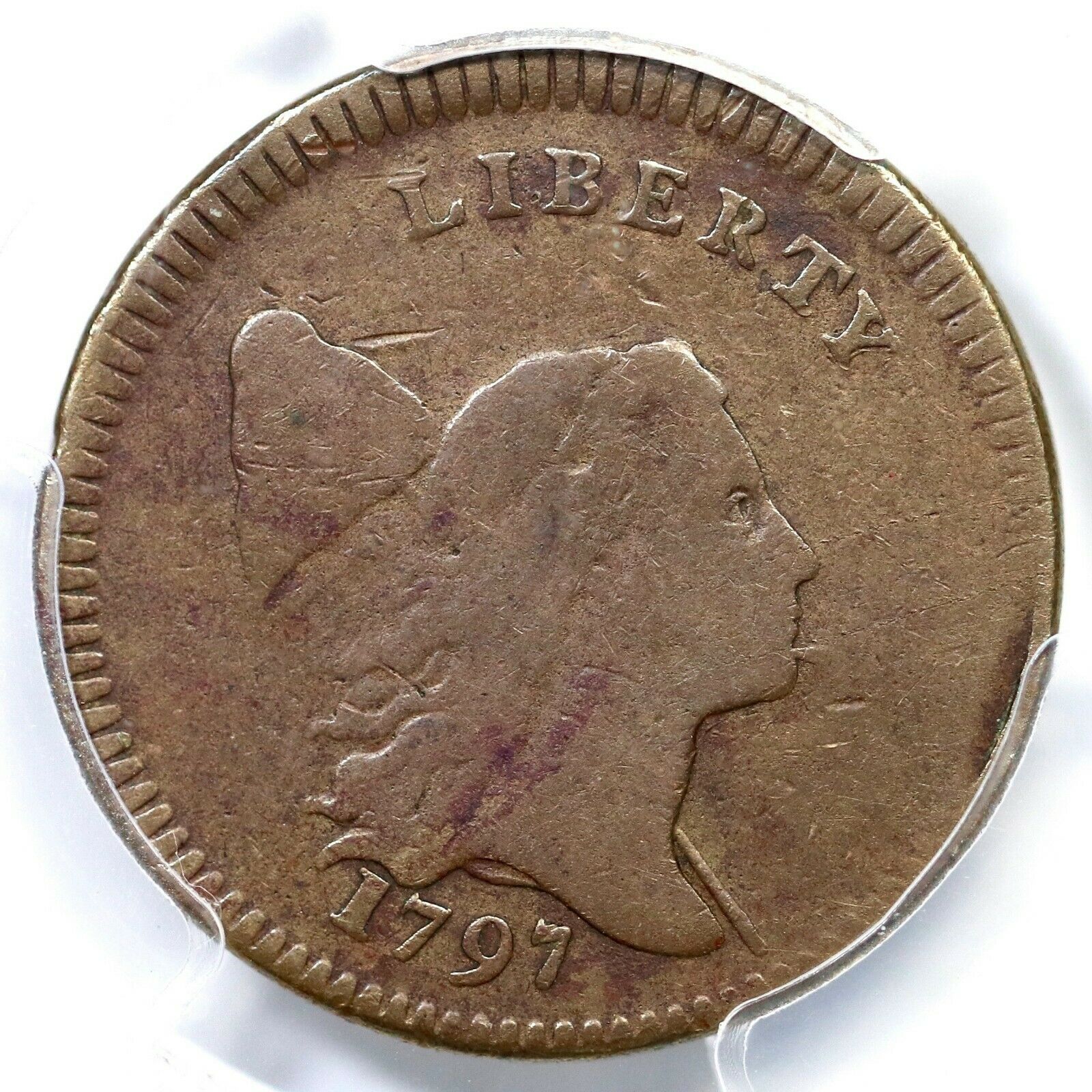 1797 C-3a R-3 PCGS G 06 Plain Edge Low Head Liberty Cap Half Cent Coin 1/2c - Fresh Stock Dated February 2026