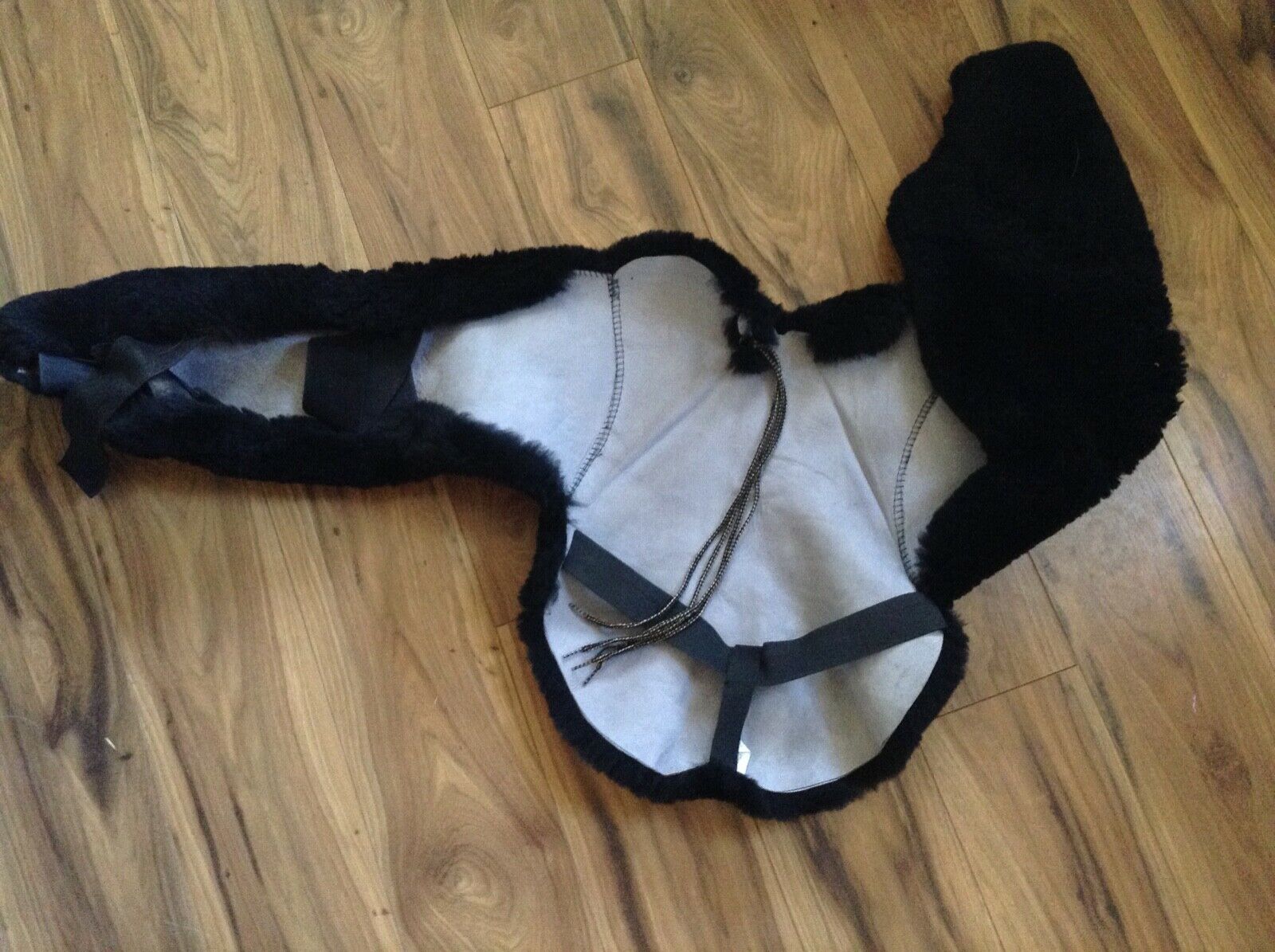 JMS Lady Godiva Sheepskin Western Saddle Cushion/Cover- Black - Fresh Stock Dated December 2025