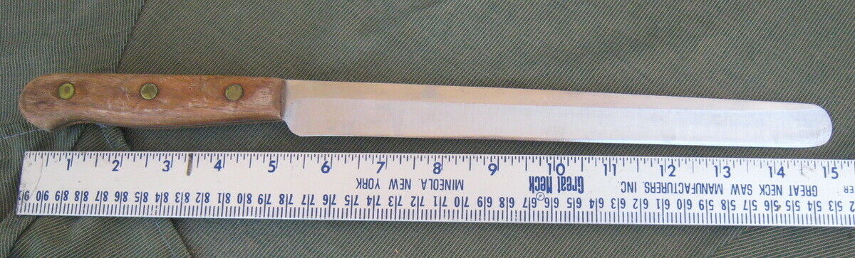 Vintage Chicago Cutlery Walnut Collection 10” Slicing  Knife RB10S - Fresh Stock Dated December 2025