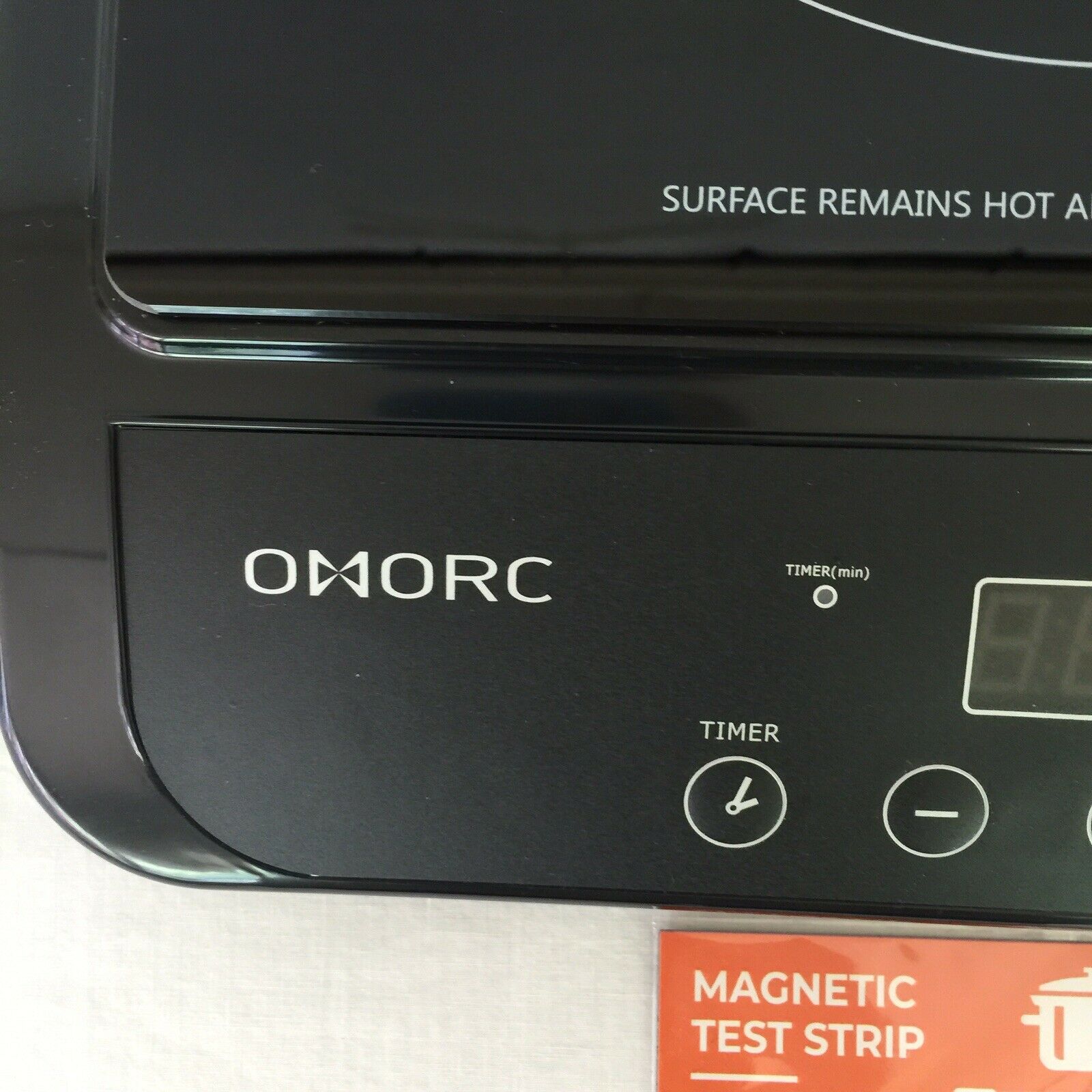 OMORC Portable Induction Cooktop Touch-Control Countertop Burner 10 Power Levels - Fresh Stock Dated December 2025