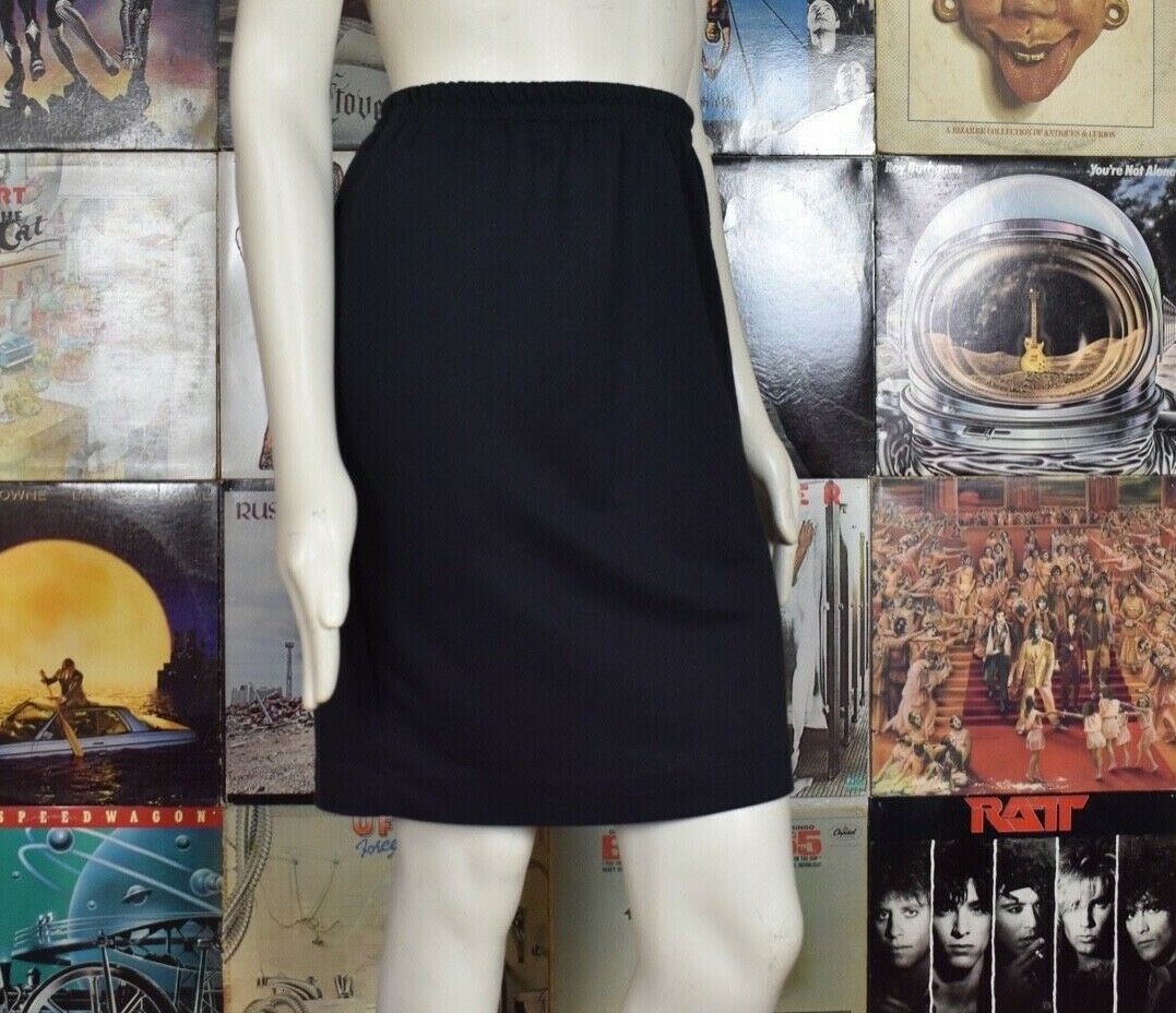 VTG 80s Black Mini Cotton Casual Athletic 