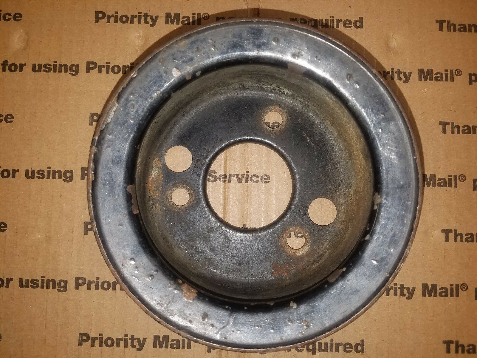 Crankshaft Pulley 454 Mercury Marine OEM 77244 845524A1 Mercruiser - Fresh Stock Dated February 2026
