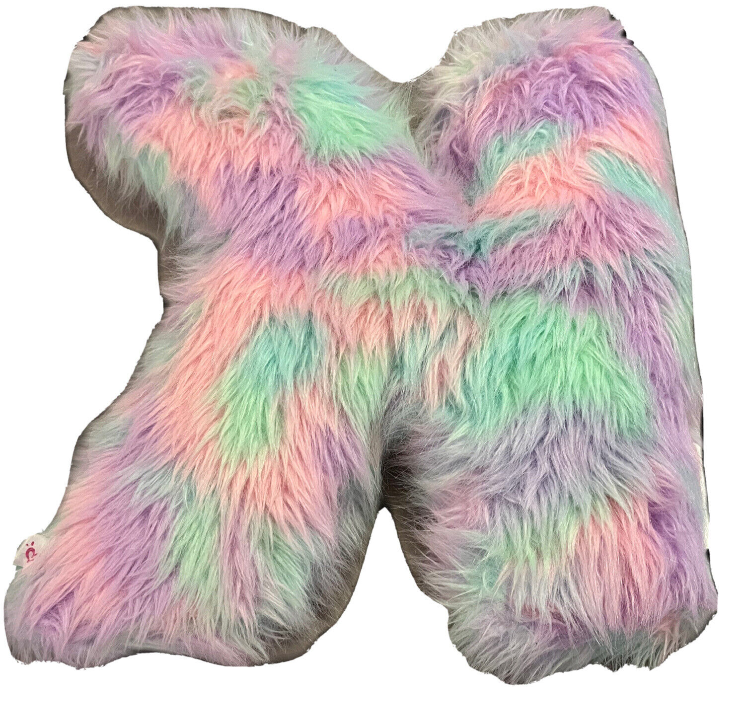 Justice Flip Sequin Fuzzy Pastel Initial K Pillow - Fresh Stock Dated February 2026
