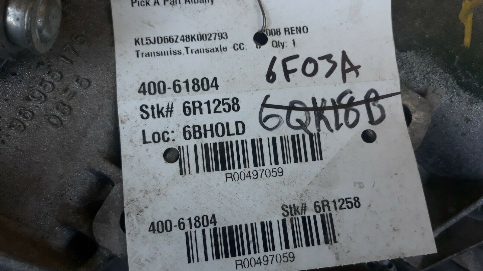 ✔ 04-08 Suzuki Forenza 04-07 Optra 05-08 Reno MT Manual Transmission 63K !! - Fresh Stock Dated February 2026