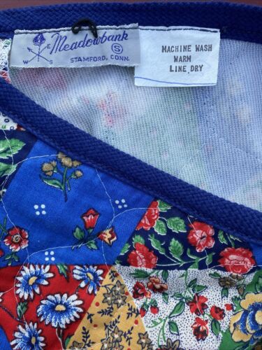 Vintage 60's Meadowbank Aline Free Wrap Quilted Maxi Skirt Preppy Boho Size SM - Fresh Stock Dated February 2026