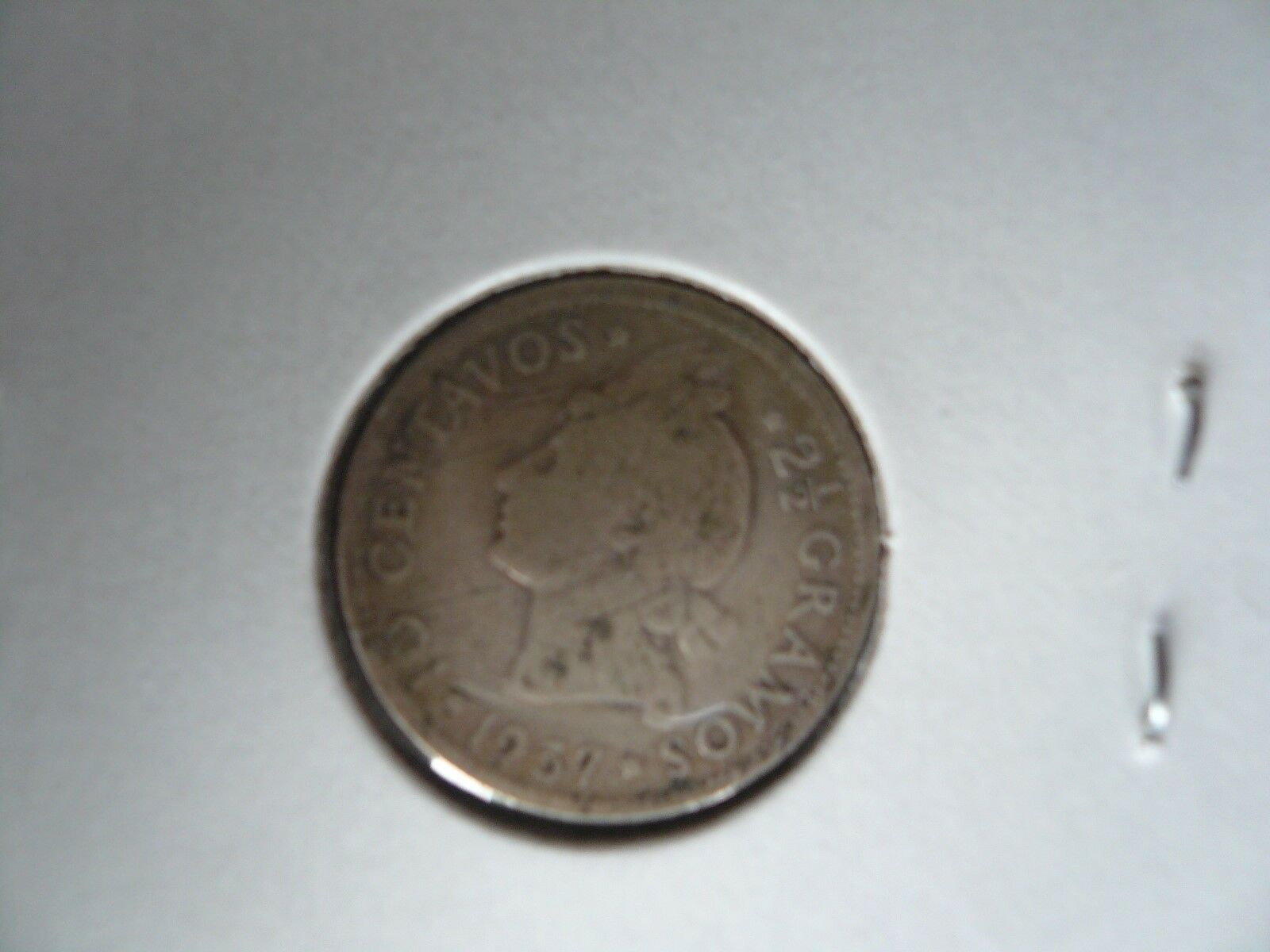 1937 Dominican Republic 10 Centavos 90% Silver Coins 1937 Lot of 2 - Fresh Stock Dated December 2025