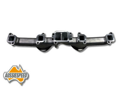 Ford inline 6 200 144 170 cylinder mustang dual outlet cast exhaust headers - Fresh Stock Dated February 2026