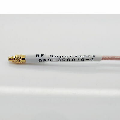 MMCX Male (Plug) to SMA Female (Jack) RG316/U Coaxial Cable Assembly, 4 inch - Fresh Stock Dated December 2025
