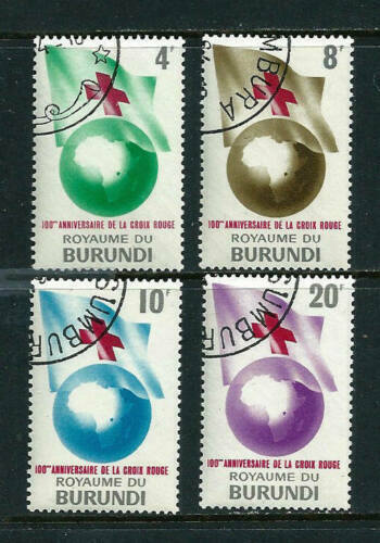 49 CTO stamps - 8 Stamp Sets - Burundi 1962 to 1965 - Fresh Stock Dated December 2025