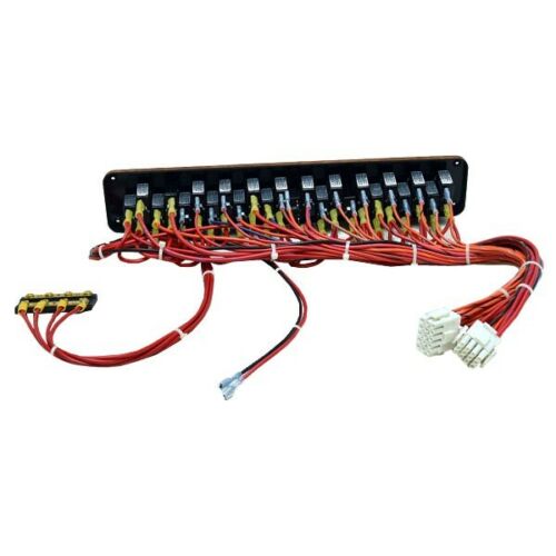 Rinker 260 D3 Brown 16 IN Plastic Boat Press To Reset 24 Switch Breaker Panel - Fresh Stock Dated February 2026