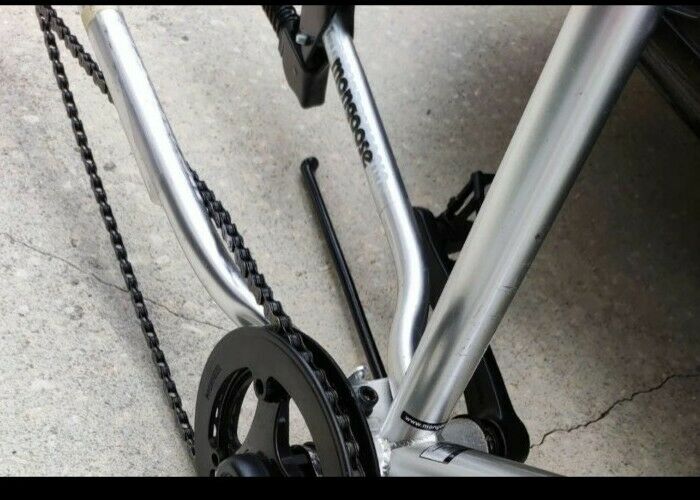 Mongoose Malus Adult Fat Tire Mountain Bike Frame  7-Speed Silver - Fresh Stock Dated February 2026