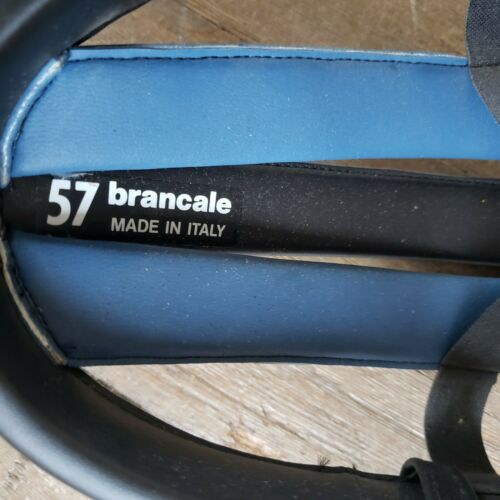 NOS Bancale Vintage Cycling Helmet blue leather bicycle - Fresh Stock Dated December 2025