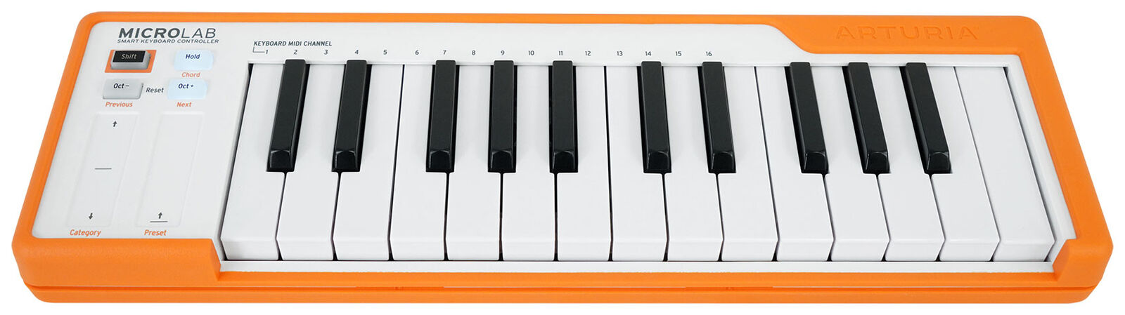 Arturia Microlab Orange Music Production USB MIDI 25-Key Keyboard Controller - Fresh Stock Dated February 2026