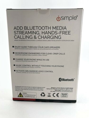 Bluetooth Music Streaming Hands Free Calling And Charging - Fresh Stock Dated February 2026
