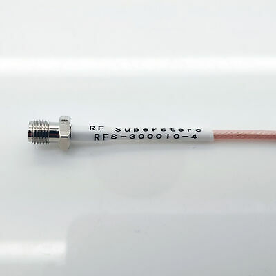 MMCX Male (Plug) to SMA Female (Jack) RG316/U Coaxial Cable Assembly, 4 inch - Fresh Stock Dated December 2025