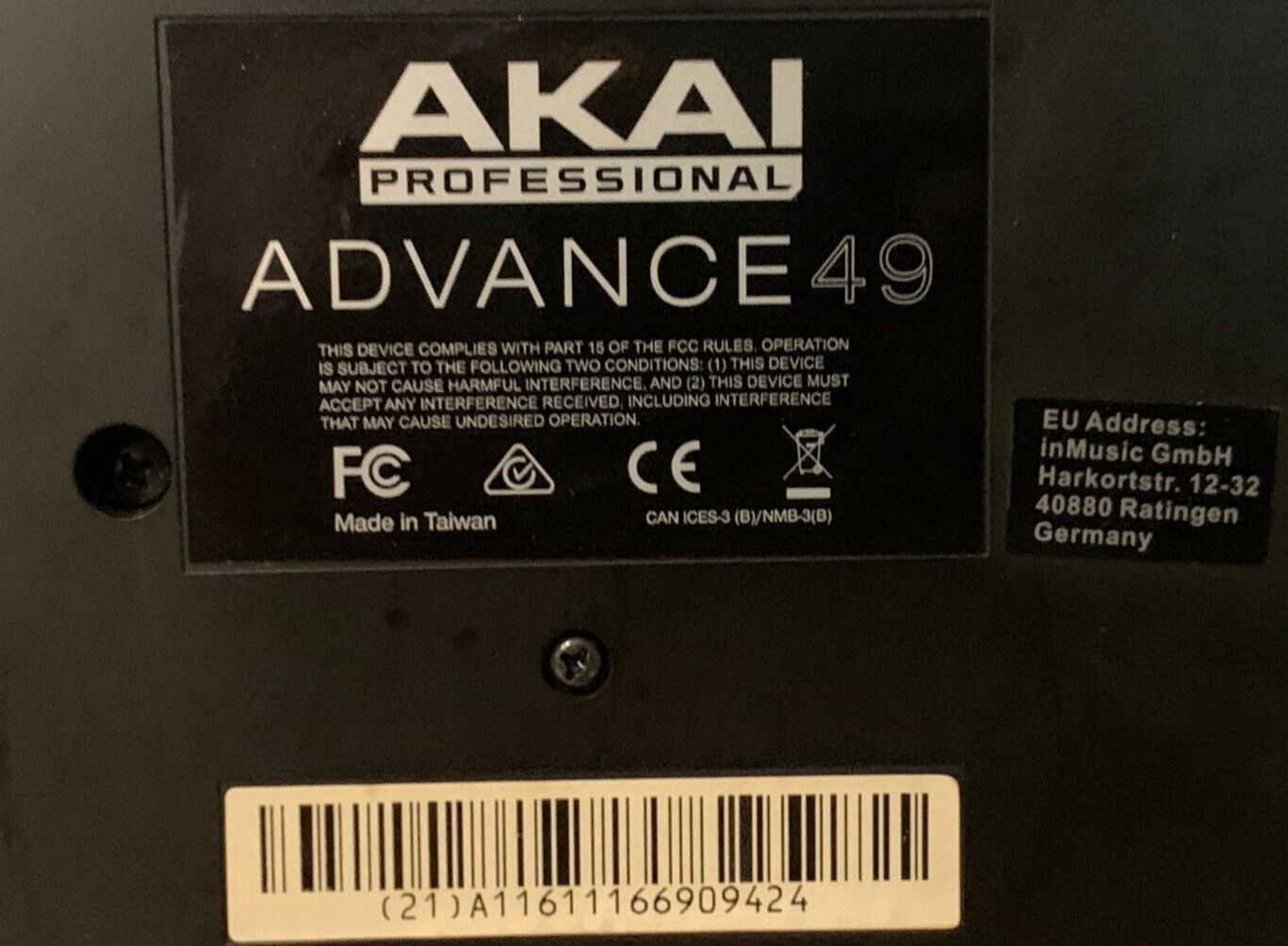 AKAI Professional Advance49 Virtual Instrument Studio USB Keyboard Controller - Fresh Stock Dated February 2026
