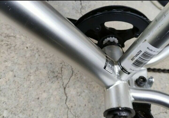 Mongoose Malus Adult Fat Tire Mountain Bike Frame  7-Speed Silver - Fresh Stock Dated February 2026