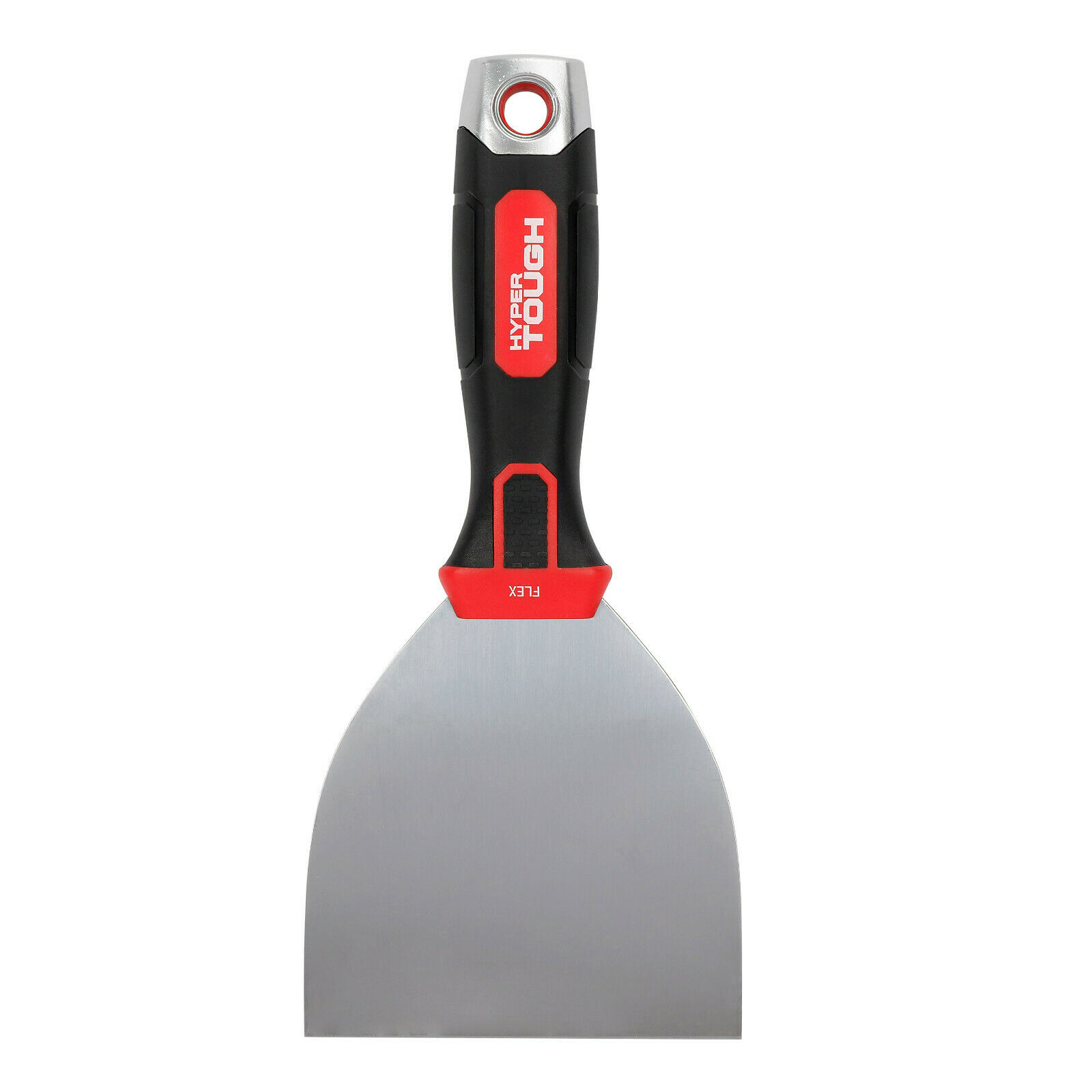 Hyper Tough 4-INCH FLEX PUTTY KNIFE Flexible Blade, Soft Grip, Hammer End TOOL - Fresh Stock Dated February 2026