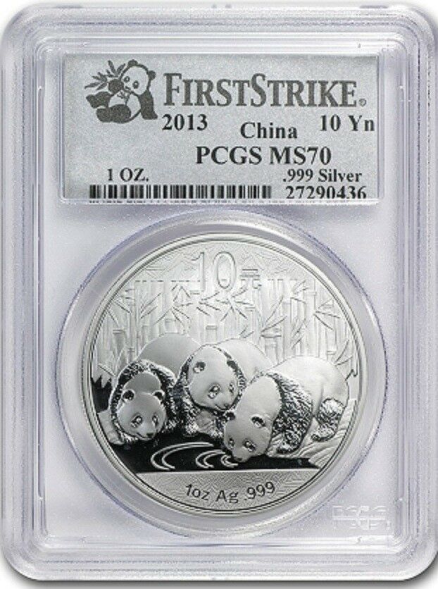 2013 CHINA 999 PURE GOLD&SILVER PANDA 6 COINS SET PCGS MS 70 FIRST STRIKE - Fresh Stock Dated February 2026