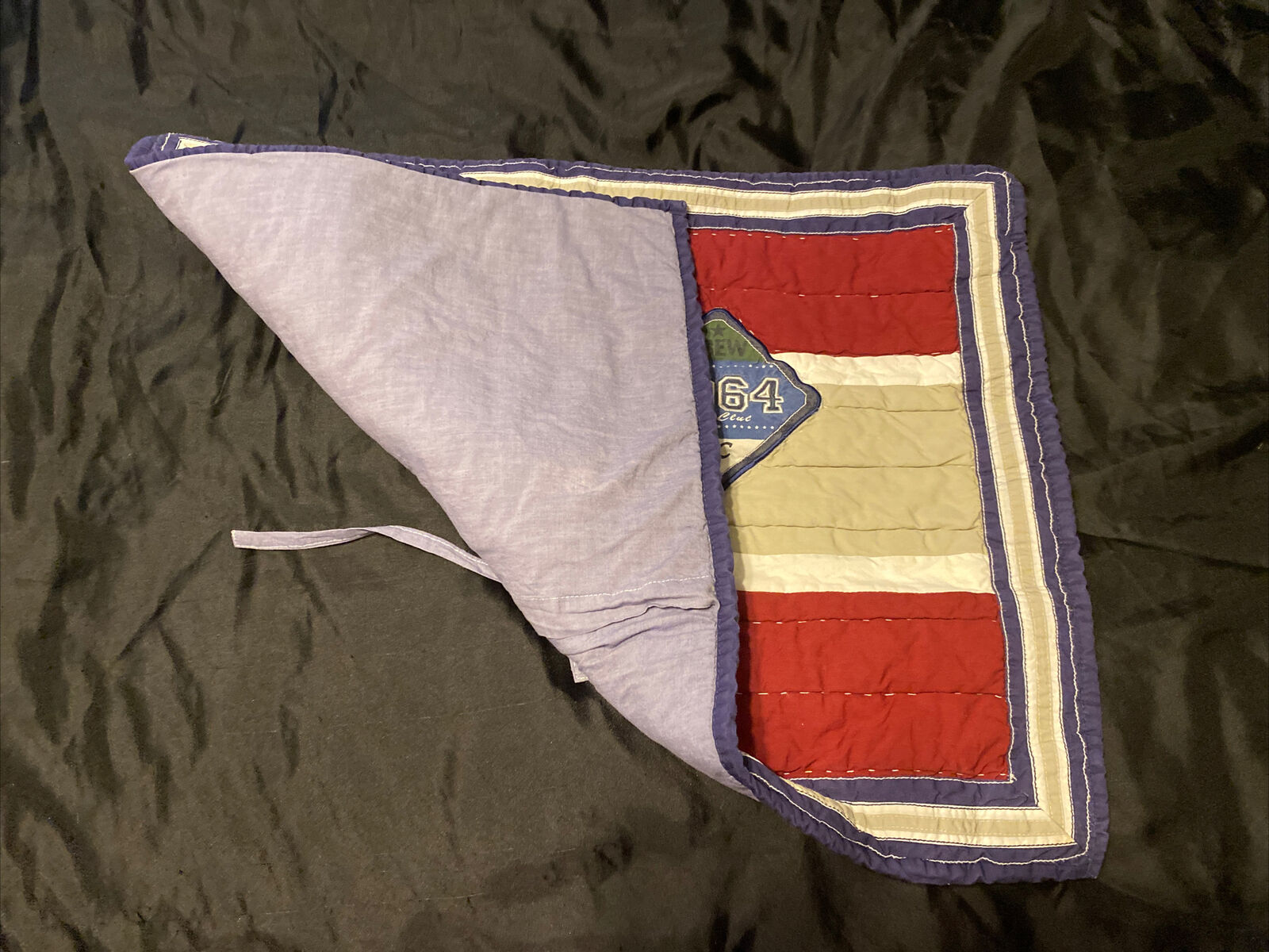 Pottery Barn Kids Standard Pillow Sham Crew 2064 Boys Club Tie Close Quilted - Fresh Stock Dated February 2026