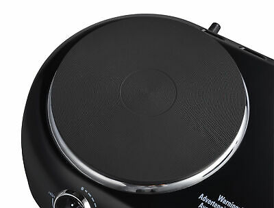 Estufa Electrica Doble Portatil 1800W Placa de Cocina 2 Quemadores Negro Ligero - Fresh Stock Dated December 2025