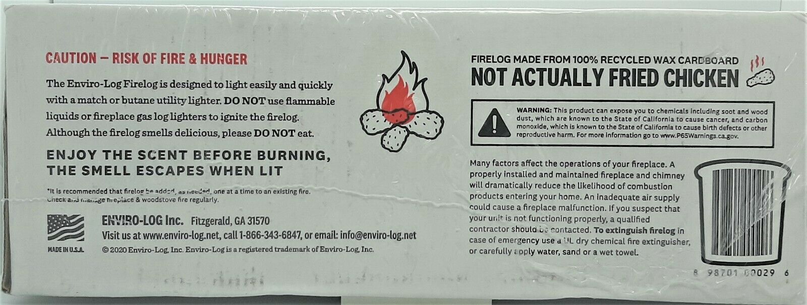 KFC Firelog with 11 Herbs and Spices - Fresh Stock Dated December 2025