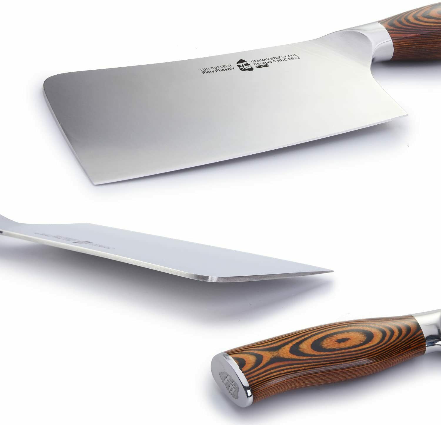 TUO Cleaver Knife - 6 inch Chinese Chopping Knife - Fresh Stock Dated December 2025