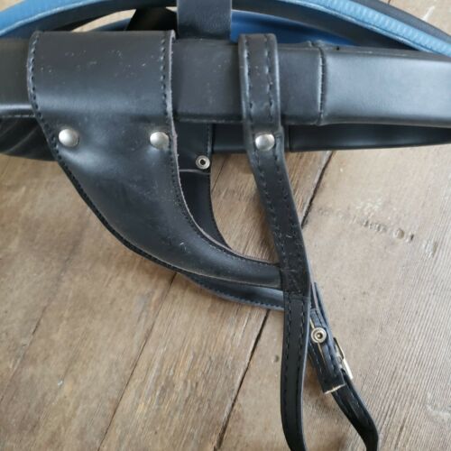 NOS Bancale Vintage Cycling Helmet blue leather bicycle - Fresh Stock Dated December 2025