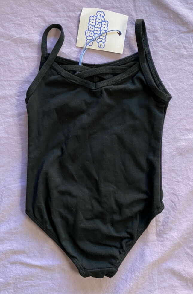 More Than Magic Toddler Girl Cami Dance Leotard Black Size 3T - Fresh Stock Dated December 2025