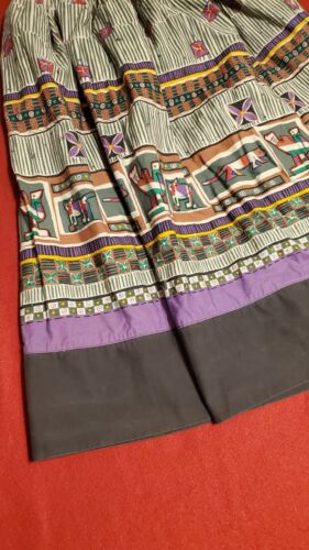 Vintage 90s Counterparts Cotton Peasant Skirt Cats Birds SZ S  Witchy Festival - Fresh Stock Dated February 2026