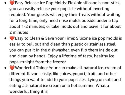 4 Silicone Ice Cream Mold DIY Frozen Dessert Juice Popsicle Maker Easy Release - Fresh Stock Dated February 2026