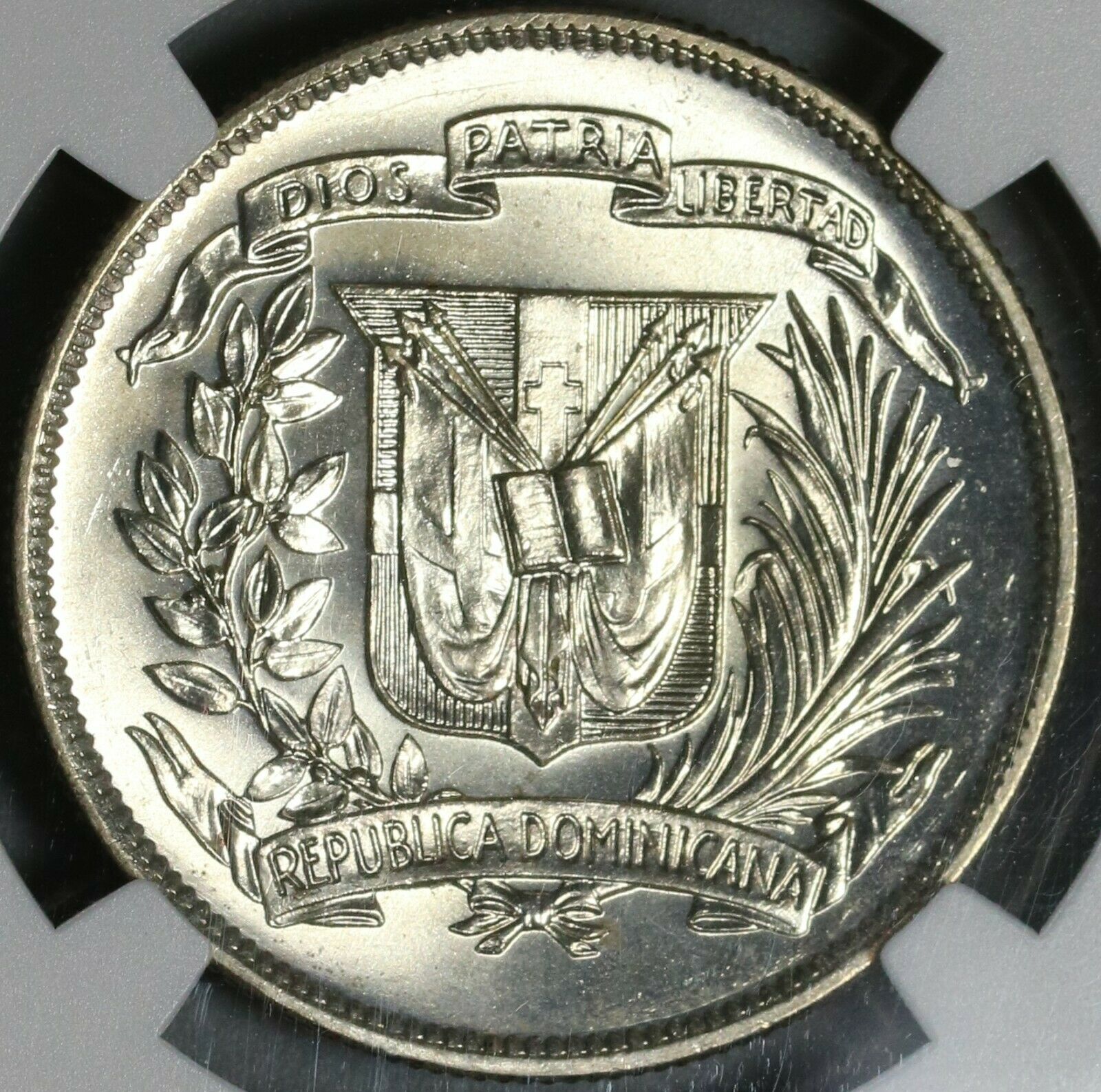 1961 NGC MS 65 Dominican Republic Medio 1/2 Peso Coin GEM BU (20101801C) - Fresh Stock Dated December 2025