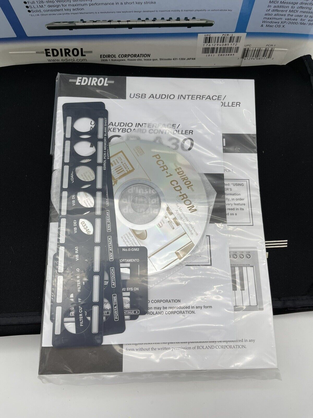 Edirol PCR-1 USB Interface/ Mini Keyboard Controller Brand New In Box NOS Mint - Fresh Stock Dated February 2026