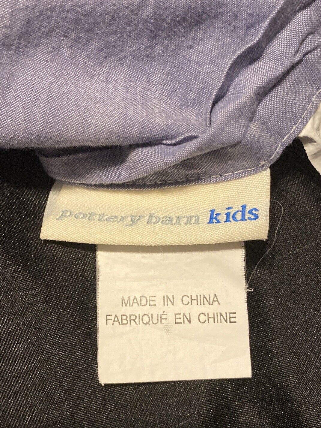 Pottery Barn Kids Standard Pillow Sham Crew 2064 Boys Club Tie Close Quilted - Fresh Stock Dated February 2026