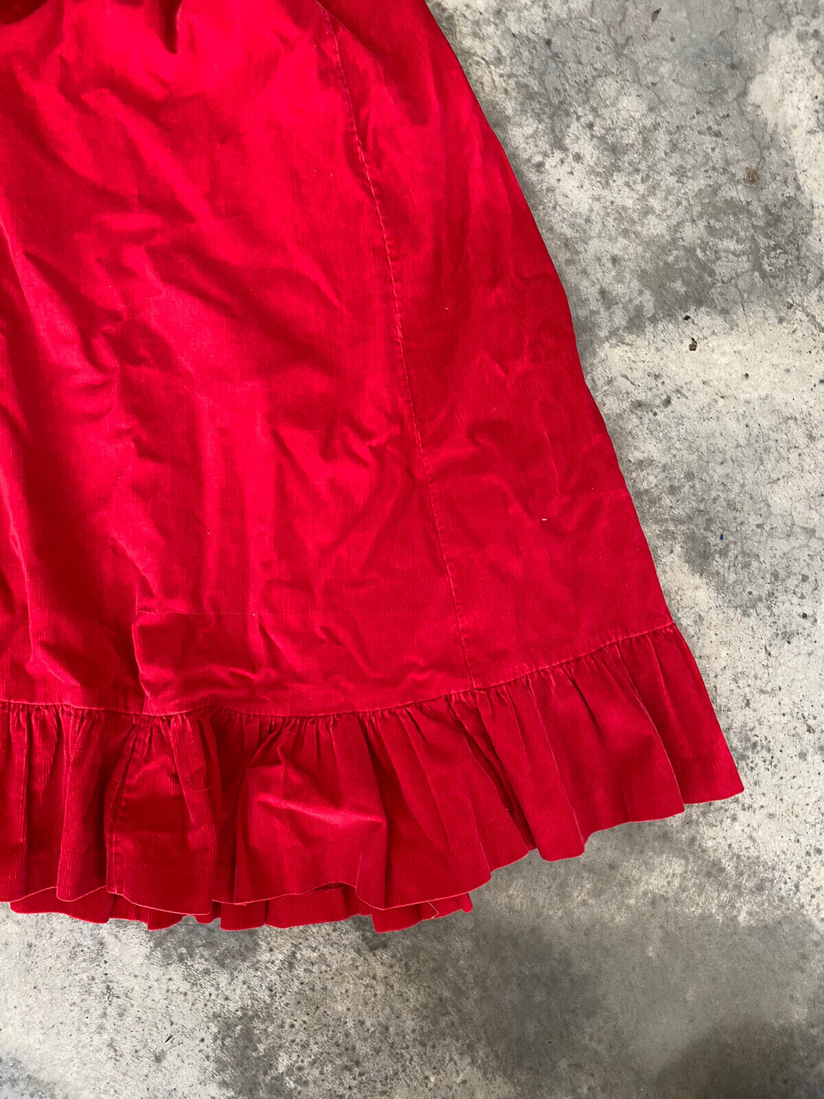 Vintage Plaza Bloomingdale’s Skirt Red Corduroy Pleated A-Line Size 10 - Fresh Stock Dated March 2026